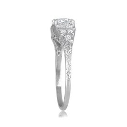 Handcrafted Platinum and Diamond Engagement Ring - Groton Ring