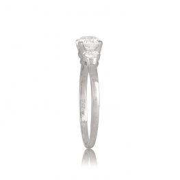 Late Art Deco 0.82-carat Diamond Ring 1930s Mildred 12893