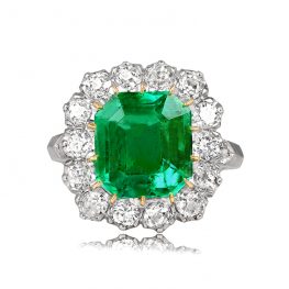 4.55ct Colombian Emerald Ring Livingston Ring
