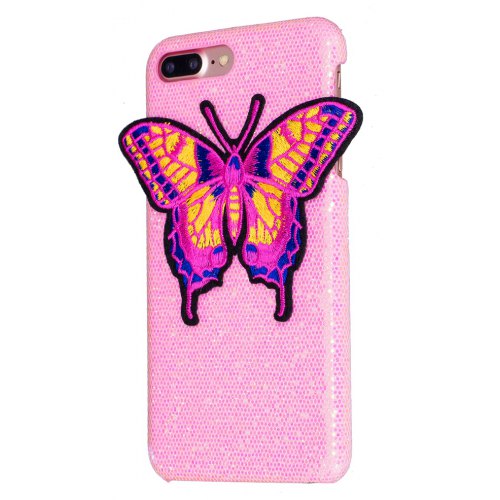 Knitting butterfly for iPhone 7 Plus Case Glitter Cover