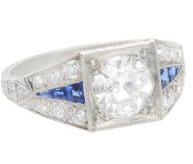 Inspiration - Sapphire Diamond Ring