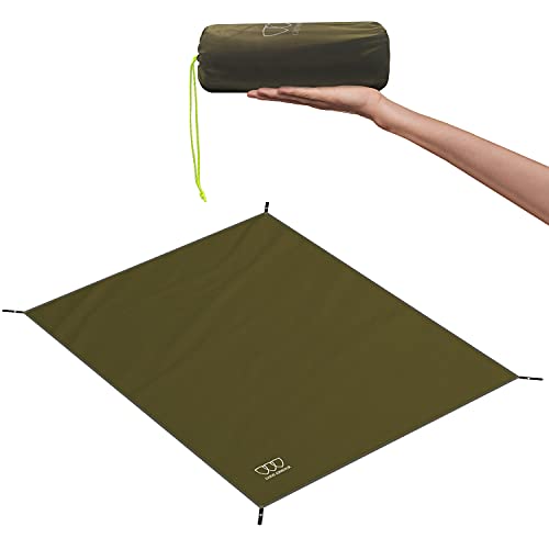 Gold Armour Tent Footprint, Camping Tarp Waterproof Ultralight - 84x60in | 84x84in | 84x96in | 82x106in | 120x108in | 120x120in | 120x144in Floor and Ground Tarps for Camping (OD Green 84x84in)