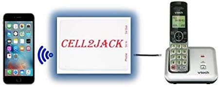 Cell2jack - Cellphone to Home Phone Adapter - Make and Receive Cell Phone Call on Your landline Phone Free