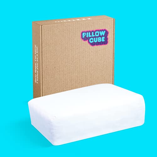 Pillow Cube Side Sleeper Pro - Thin (4”) - Bed Pillows for Sleeping on Your Side, Cooling Memory Foam Pillows Support Head and Neck for Pain Relief, King, Queen, Twin, CPAP, Travel - 12"x24"x4”