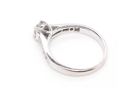 A half carat solitaire diamond ring