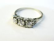 Diamond Vintage Trinity Ring