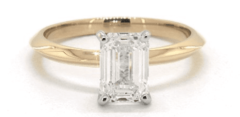 1.5ct Emerald cut diamond ring
