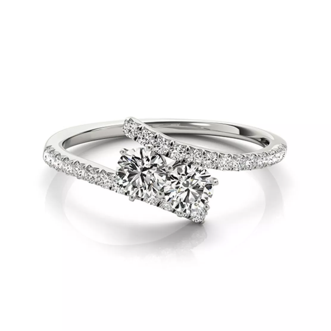 Yates Jewelers Christina Two Stone Diamond Ring