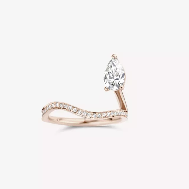 Kimai Recycled God Lab Diamond Engagement Ring 