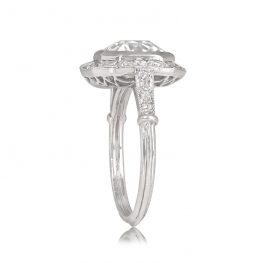 2.5ct Diamond and Halo Ring The Wachau Top Side View