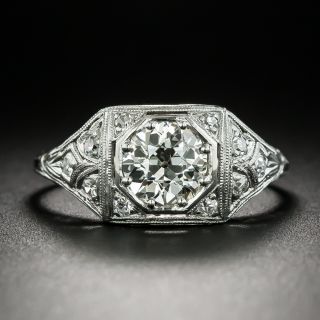 Art Deco 1.05 Carat Diamond Engagement Ring - GIA K VS1 - 2
