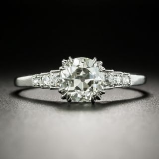 Art Deco 1.42 Carat Diamond Engagement Ring - GIA L VS2 - 3