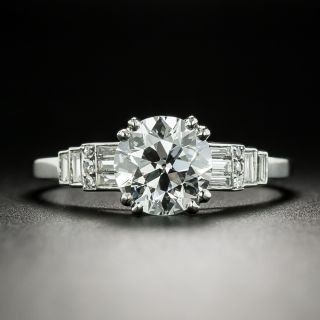 Art Deco 1.45 Carat Diamond Engagement Ring - GIA D VS1 - 3