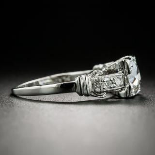 Art Deco .88 Carat Diamond Engagement Ring