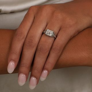 Edwardian/Art Deco 1.21 Carat Diamond Solitaire Engagement Ring - GIA 