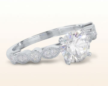 Edwardian engagement rings vintage milgrain diamond