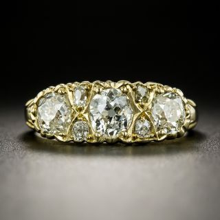 Late-Victorian (restored) Three-Stone Diamond Ring - 2
