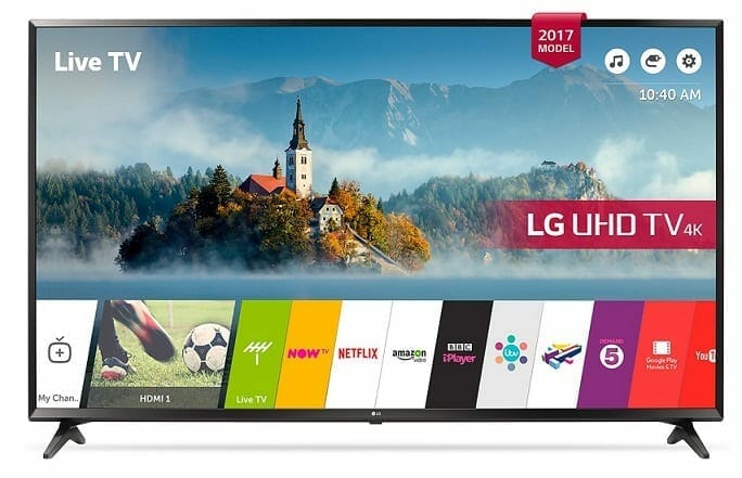 LG UJ630V Ultra HD 4K TV