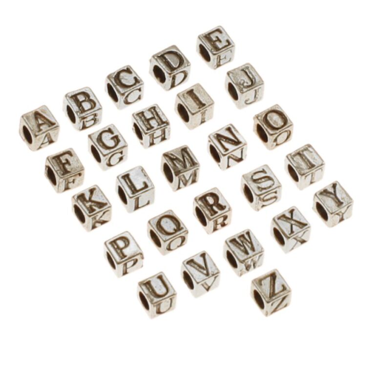 3mm alphabet beads