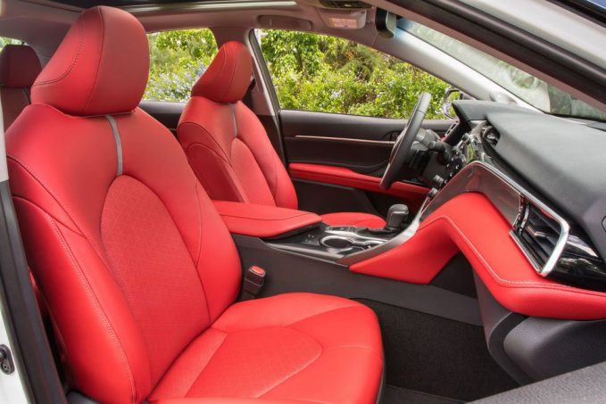 Cars with red interior under 15k