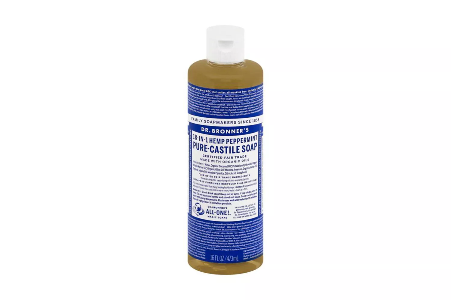 Dr. Bronner&acirc;s Pure Castille Liquid Soap in Peppermint