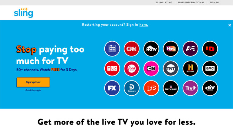 How can I get sling tv for free for 30 days