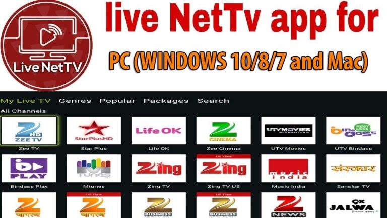 Live net tv for laptop windows 10